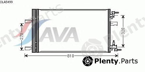  AVA QUALITY COOLING part OLA5499 Condenser, air conditioning