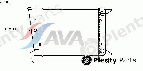  AVA QUALITY COOLING part VW2004 Radiator, engine cooling