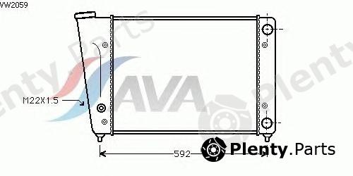  AVA QUALITY COOLING part VW2059 Radiator, engine cooling