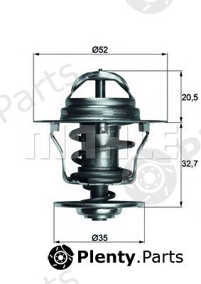  MAHLE ORIGINAL part TX1288D Thermostat, coolant