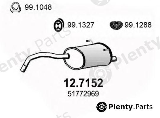  ASSO part 12.7152 (127152) End Silencer
