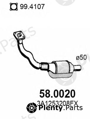  ASSO part 58.0020 (580020) Catalytic Converter