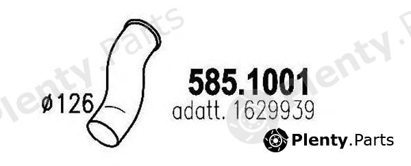  ASSO part 585.1001 (5851001) Exhaust Pipe