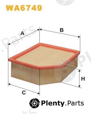  WIX FILTERS part WA6749 Air Filter