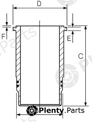  GOETZE part 14-400510-00 (1440051000) Cylinder Sleeve