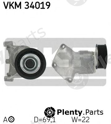  SKF part VKM34019 Tensioner Pulley, v-ribbed belt