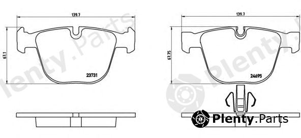  BREMBO part P06053 Brake Pad Set, disc brake