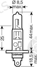  OSRAM part 64150NBU-HCB (64150NBUHCB) Bulb, fog light