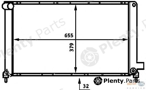  HELLA part 8MK376713-651 (8MK376713651) Radiator, engine cooling