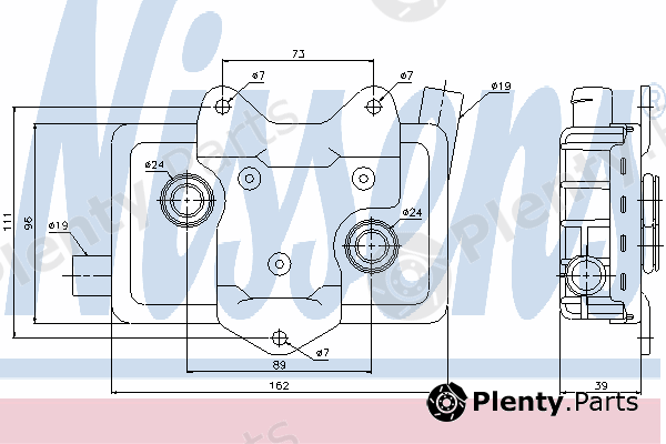  NISSENS part 90618 Oil Cooler, engine oil