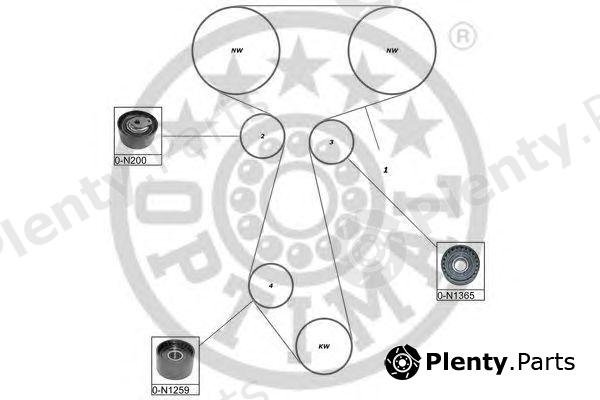  OPTIMAL part SK-1631 (SK1631) Timing Belt Kit