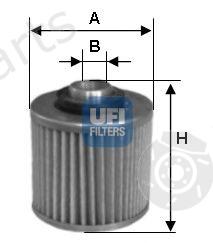  UFI part 2551400 Oil Filter