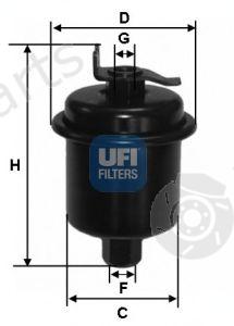  UFI part 3162100 Fuel filter