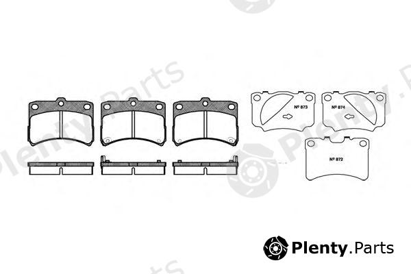  REMSA part 0723.02 (072302) Brake Pad Set, disc brake