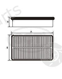  SCT Germany part SB953 Air Filter