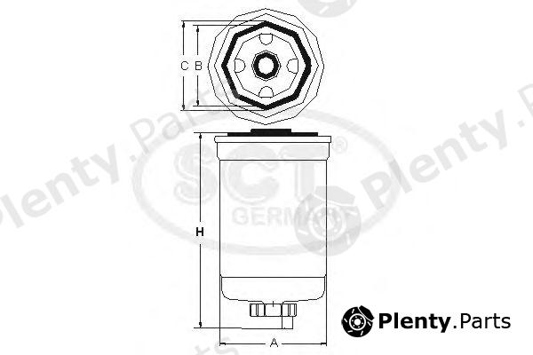  SCT Germany part ST355 Fuel filter