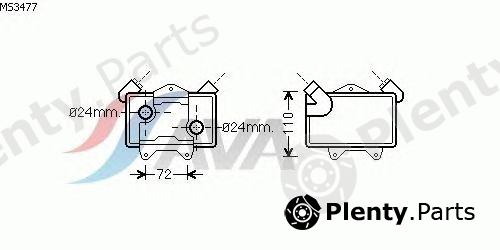  AVA QUALITY COOLING part MS3477 Oil Cooler, engine oil