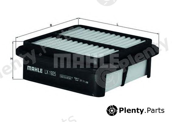  MAHLE ORIGINAL part LX1925 Air Filter