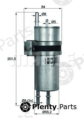  MAHLE ORIGINAL part KLH11 Fuel filter