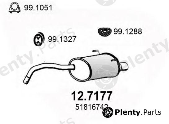  ASSO part 12.7177 (127177) End Silencer