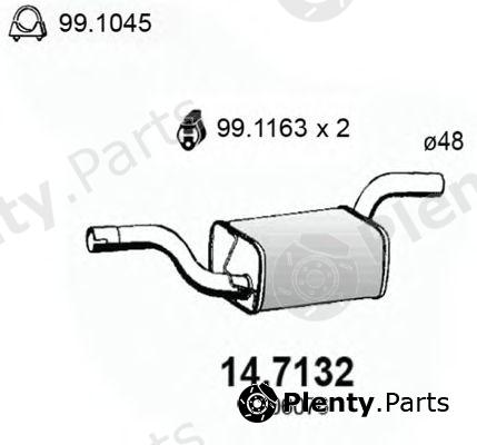  ASSO part 14.7132 (147132) End Silencer