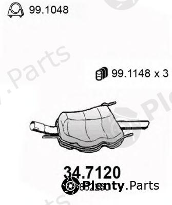  ASSO part 347120 End Silencer