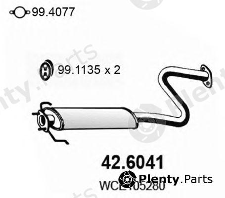  ASSO part 426041 Middle Silencer