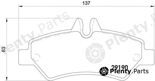  HELLA PAGID part 8DB355005-351 (8DB355005351) Brake Pad Set, disc brake