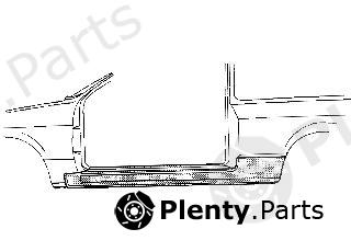  VAN WEZEL part 4337102 Foot Board, door sill