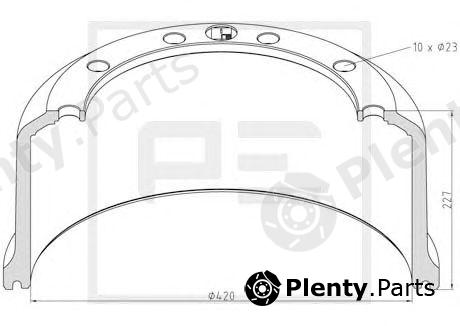  PE Automotive part 066.439-00A (06643900A) Brake Drum