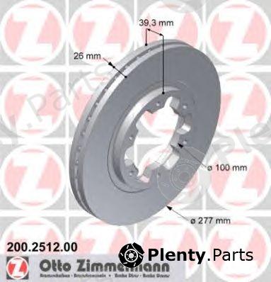  ZIMMERMANN part 200251200 Brake Disc