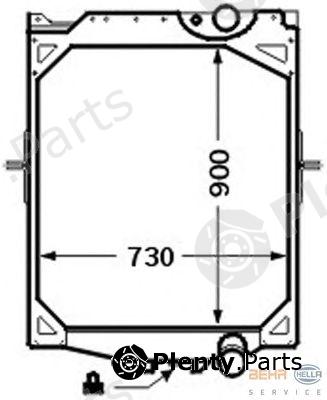  HELLA part 8MK376726-551 (8MK376726551) Radiator, engine cooling
