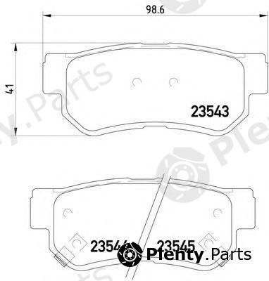  HELLA part 8DB355009-971 (8DB355009971) Brake Pad Set, disc brake