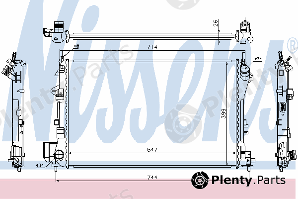  NISSENS part 63024 Radiator, engine cooling