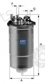  UFI part 2442800 Fuel filter