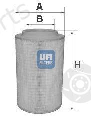  UFI part 2762500 Air Filter