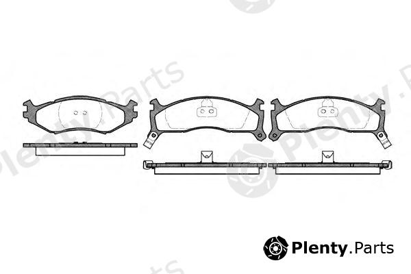  REMSA part 0484.02 (048402) Brake Pad Set, disc brake