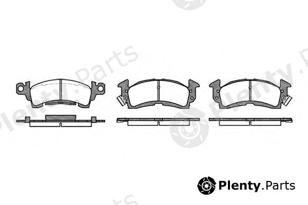 REMSA part 0510.00 (051000) Brake Pad Set, disc brake