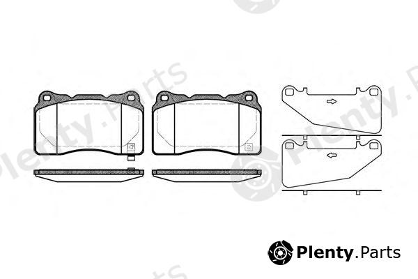  REMSA part 066632 Brake Pad Set, disc brake