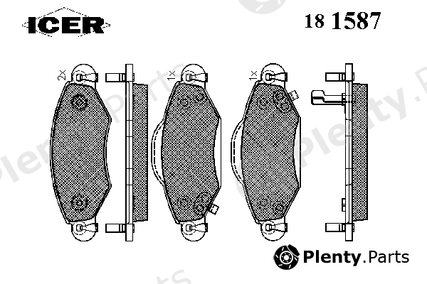  ICER part 181587 Brake Pad Set, disc brake