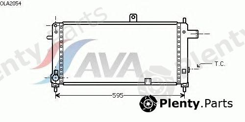  AVA QUALITY COOLING part OLA2054 Radiator, engine cooling