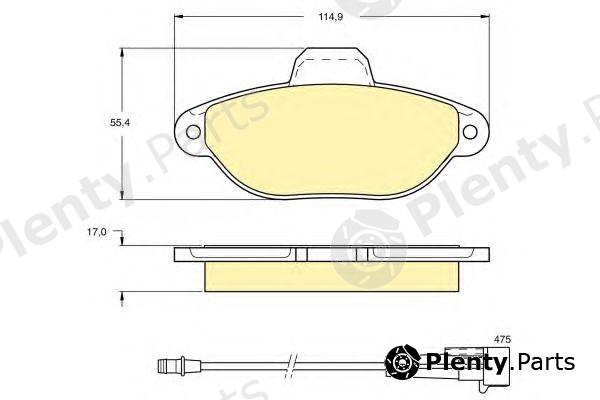  GIRLING part 6111153 Brake Pad Set, disc brake