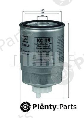  MAHLE ORIGINAL part KC19 Fuel filter