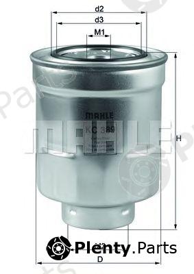  MAHLE ORIGINAL part KC389 Fuel filter