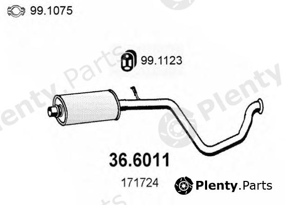  ASSO part 36.6011 (366011) Middle Silencer