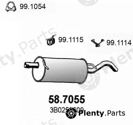 ASSO part 587055 End Silencer