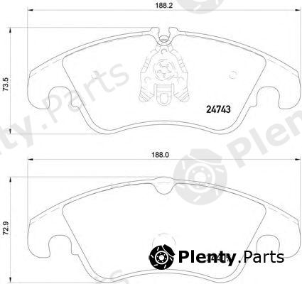  HELLA PAGID part 8DB355013-751 (8DB355013751) Brake Pad Set, disc brake