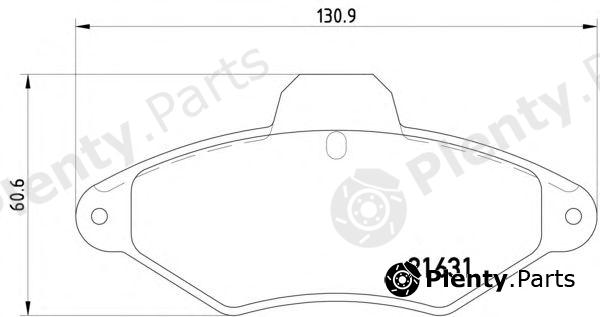  TEXTAR part 2163102 Brake Pad Set, disc brake