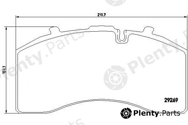  TEXTAR part 2926901 Brake Pad Set, disc brake
