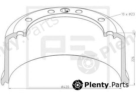  PE Automotive part 046.698-00A (04669800A) Brake Drum